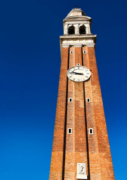 Venetian bell tower with red bricks - Фото, изображение