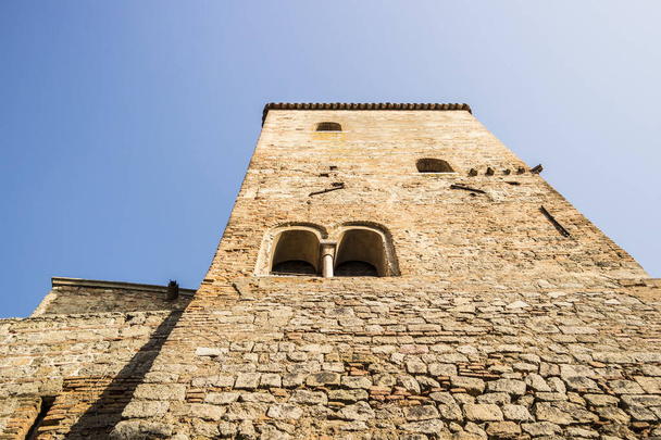 View on a medieval tower of Este castle in the province of Padua, Veneto - Italy - Photo, Image