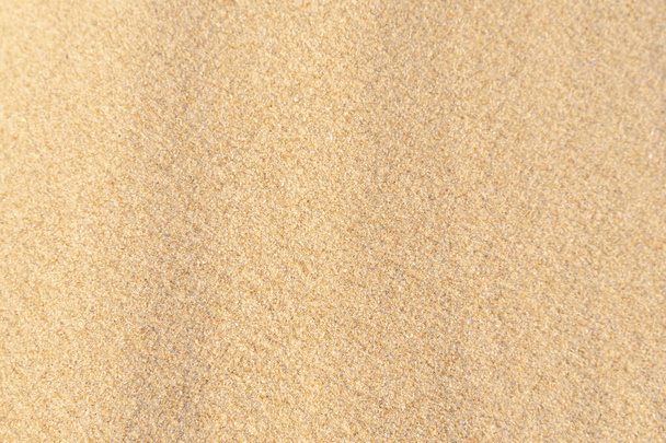 Sand texture background on the beach. Light beige sea sand texture pattern, sandy beach background. - Foto, afbeelding
