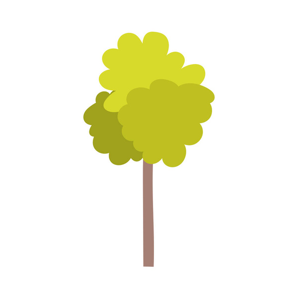 ağaç yapraklı bitki örtüsü - Vektör, Görsel