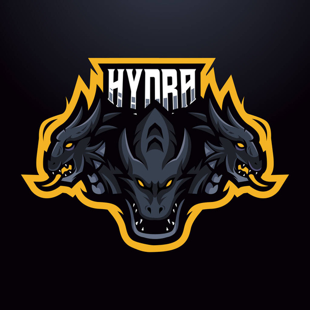 Hydra maskotti logo urheilun pelaamista joukkue - Vektori, kuva