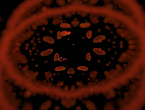 Imaginatory fractal background generated Image - Фото, изображение