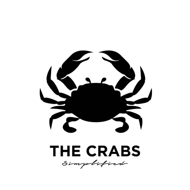simple Crab Logo Design Vector Template Modern Design Vector Illustration isolated background - Vector, Image