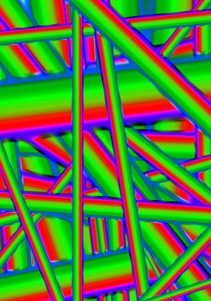 Ілюстрація багатонейронних кольорових випадкових ліній, що перетинаються для абстрактного тла
 - Фото, зображення