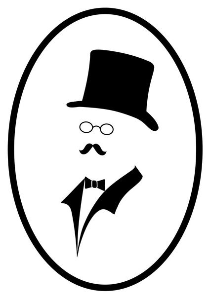 Icon of the gentleman - Vektor, Bild