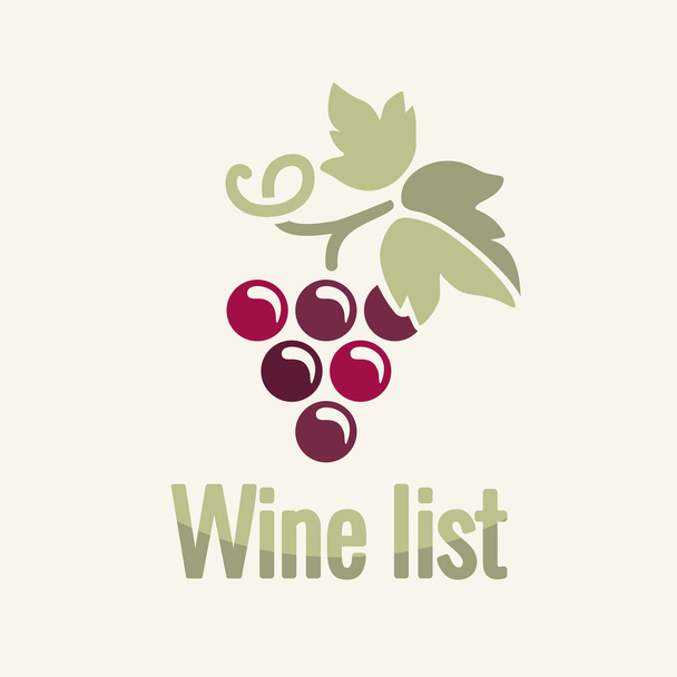 Wine vintage grapes label background - Vector, Image