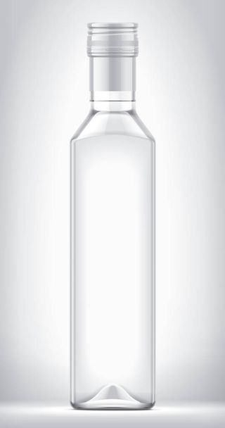 Botella de vidrio sobre fondo.  - Foto, Imagen