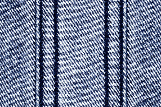 closeup of blue jeans texture background - Photo, Image