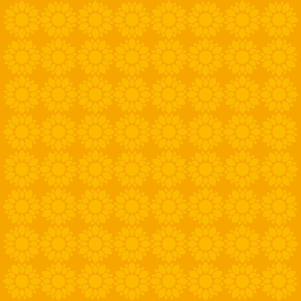 Yellow flower in orange background - Вектор,изображение