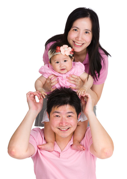 boldog család sorban - Fotó, kép