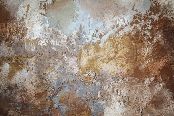 Abstraktní hliněné stěny textury a barvy pozadí s nedokonalostmi a trhlinami. Terracotta - Fotografie, Obrázek