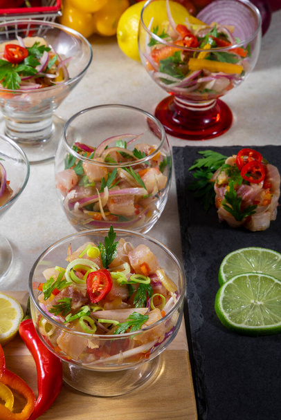 Seafood ceviche, typical dish from Peru. - Photo, Image