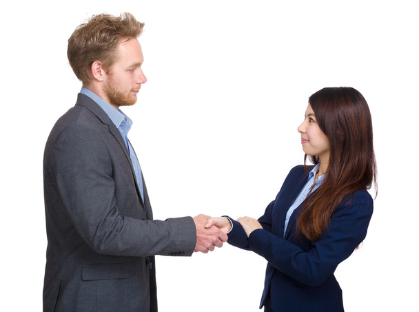 Two business person shaking hand - Фото, зображення