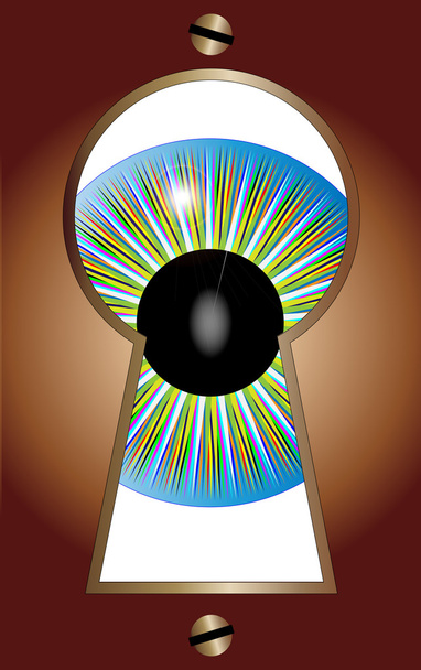 Keyhole Eye - Vector, Image