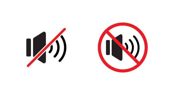 Mute Speaker Icon Vector. No Sound Sign Images - Vector, Image