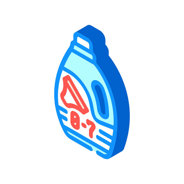 illustrazione isometrica del vettore dell'icona del detergente in polvere del bambino - Vettoriali, immagini