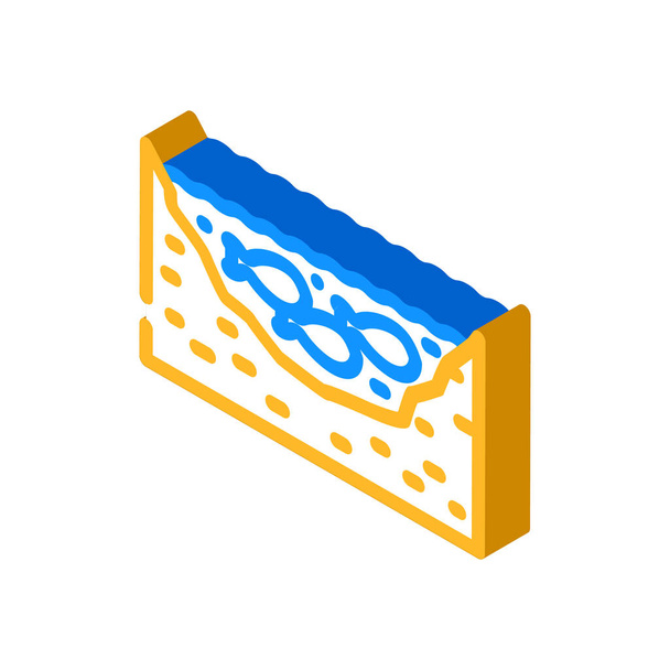poisson d'étang icône isométrique illustration vectorielle - Vecteur, image