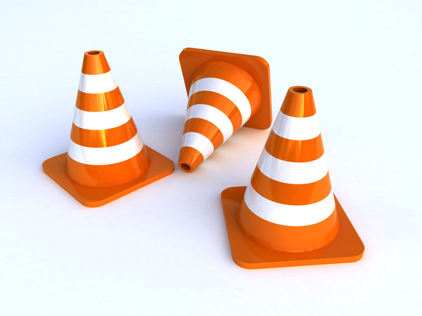 Traffic cones - Photo, Image