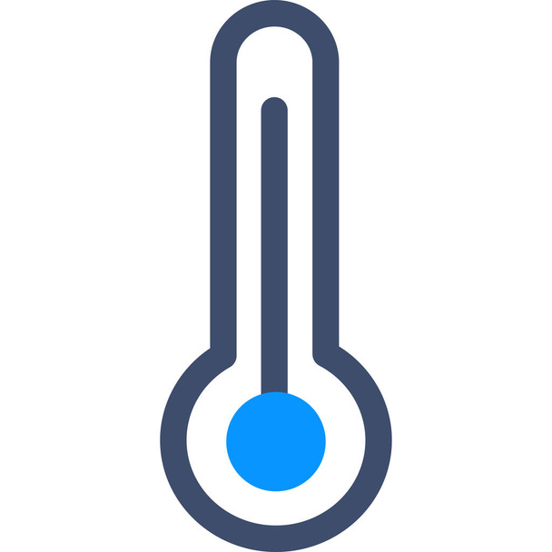 Thermometer Icon, Temperature Meter Vector Art Illustration Stock