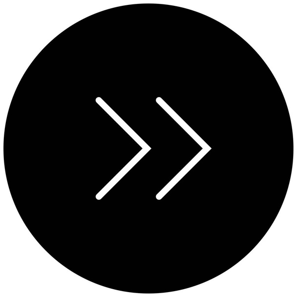右矢印の黒いミニマリズムのベクトルアイコン - ベクター画像