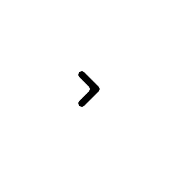 icône vectorielle minimaliste noire de la flèche droite - Vecteur, image