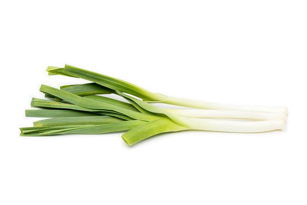 Green onion, spring onion, scallion isolated on white background. - Photo, Image