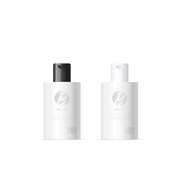 Cosmetic Bottle of Cream, Shampoo, Gel, Body Lotion Vector - Vector, Image