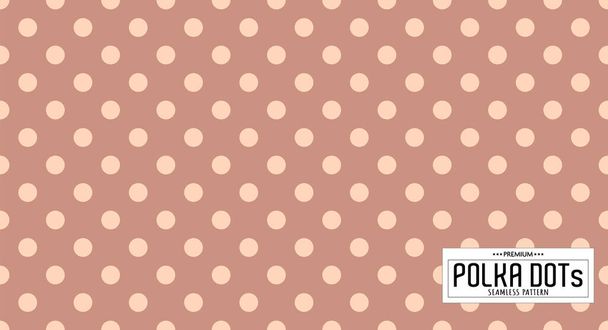 Dots pattern vector. Polka dot background. Seamlles polka dots abstract background. Dot pattern print. Panorama view. Vector illustration - Vector, Image