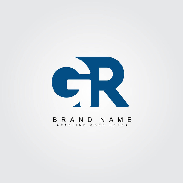 Lettera iniziale GR Logo - logo aziendale minimo - Vettoriali, immagini