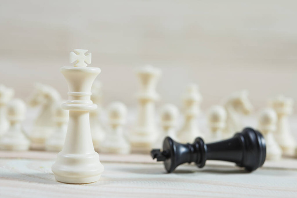 チェスの数字、ビジネスコンセプト戦略、リーダーシップ、チームと成功 - 写真・画像