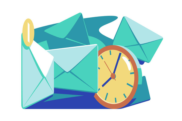 Mail timing and marketing - Vector, Image