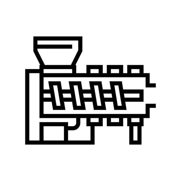 екструзії гарячого розплаву фармацевтичної виробничої лінії значок Векторні ілюстрації
 - Вектор, зображення