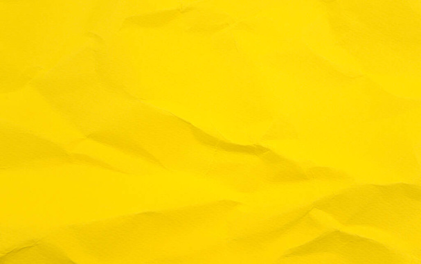 Vivid colorido enrugado crumpled calêndula, calêndula amarelo branco papel textura abstrato fundo. - Foto, Imagem