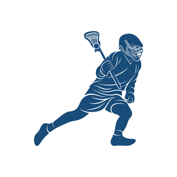 Sport Lacrosse design vektorové ilustrace, Creative Lacrosse logo design koncept šablony, symboly ikony - Vektor, obrázek