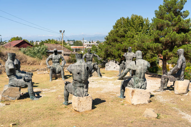 Memorial a los héroes georgianos en la ciudad de Gori, Georgia - Foto, Imagen