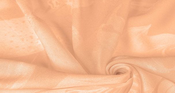 Texture, fond, motif, tissu de soie, beige. Vos projecteurs seront apaisés, ce tissu délicat aux couleurs pastel suscitera illusion et fantaisie. - Photo, image