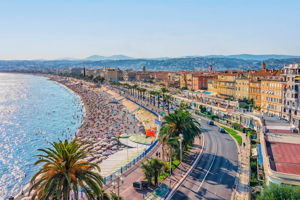 The city of Nice on the French Riviera - Fotoğraf, Görsel