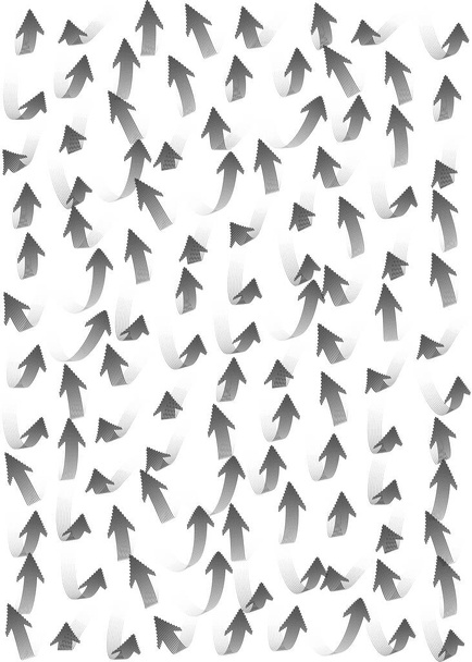 Black and white seamless arrow pattern background - Vector, Image
