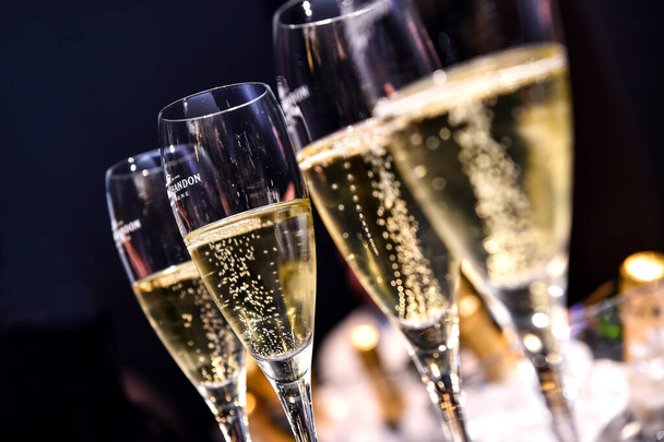 Francia, París Moet Chandon degustación de champán en el evento - Foto, Imagen