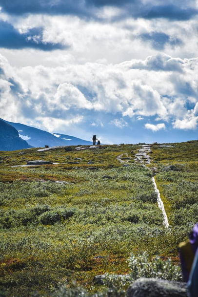 Hiking on the King's Trail, Sweden. - 写真・画像