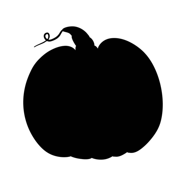 Pumpkin - squash for Halloween or Thanksgiving flat vector icon for apps and websites - Vektör, Görsel