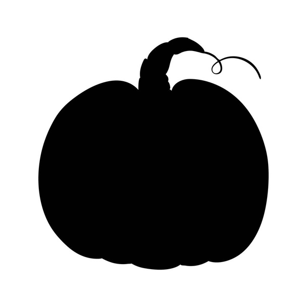 Pumpkin - squash for Halloween or Thanksgiving flat vector icon for apps and websites - Vector, imagen