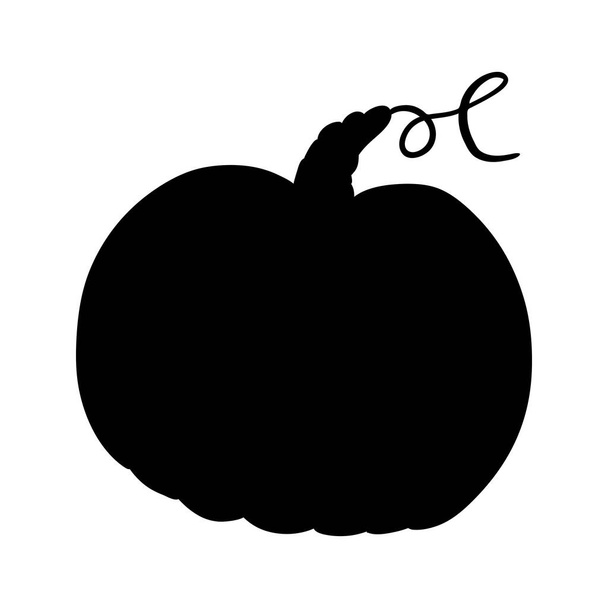 Pumpkin - squash for Halloween or Thanksgiving flat vector icon for apps and websites - Vector, afbeelding