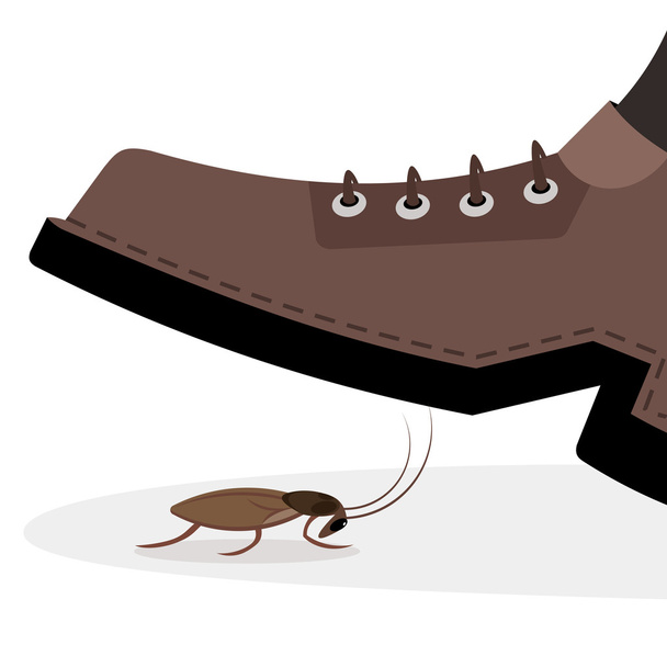 boty sešlapávání šváb - Vektor, obrázek