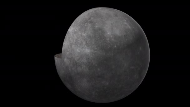 Interne Planeten- / Satellitenstruktur - Filmmaterial, Video