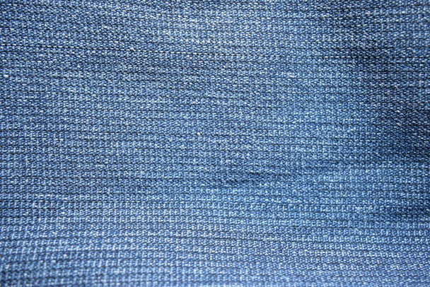 Textura de vaqueros vaqueros azules para fondos Close-up Detailed Stock Photograph - Foto, imagen