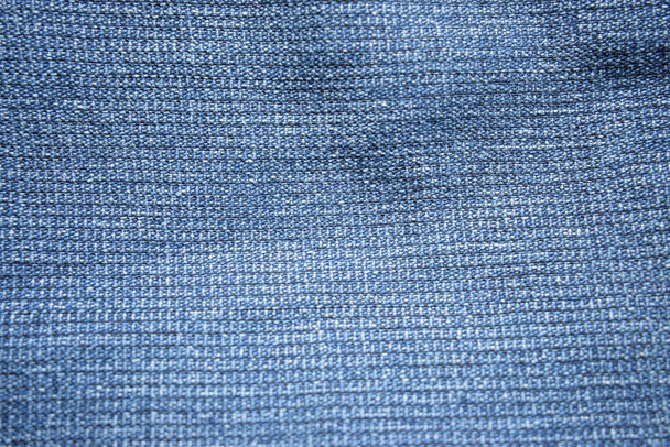 Textura de vaqueros vaqueros azules para fondos Close-up Detailed Stock Photograph - Foto, imagen