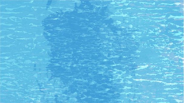 テクスチャの背景とウェブバナーのデザイン、水面のための青い水彩の背景 - ベクター画像
