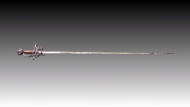 modelo de animación 3d sobre un fondo de gradiente - Metraje, vídeo