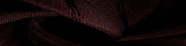 Текстура, фон, візерунок, проста червона тканина з лініями. Лінії, утворені видобутком нитки
, - Фото, зображення